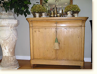 antique English pine sideboard