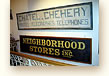 folk art hand painted wood trade signs